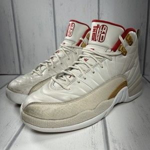 Air Jordan 12 Retro Chinese New Year Boy's Shoes Orewood Brown Sz 6Y 881428-142